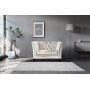 Nojatuoli chesterfield beige sametti - Milton