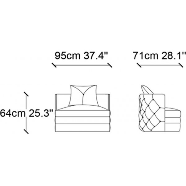 Hilal nojatuoli - Kermanvärinen + Huonekalujen puhdistus Hilal nojatuoli - Kermanvärinen + Huonekalujen puhdistus