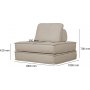 Beige samettituoli
