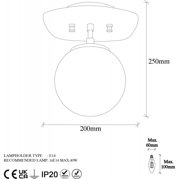 Kaivon kattovalaisin 11671 - Kulta/valkoinen Kaivon kattovalaisin 11671 - Kulta/valkoinen