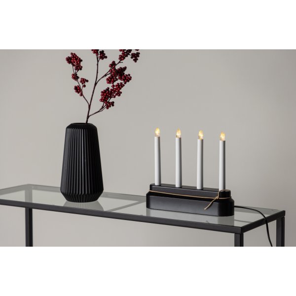 Näsfjället kynttilänjalka - musta/valkoinen Näsfjället kynttilänjalka - musta/valkoinen