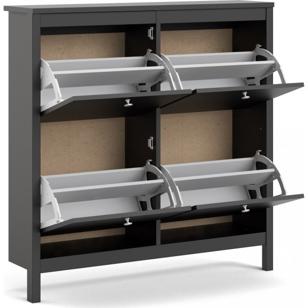 Madrid kenkäkaappi - musta Madrid kenkäkaappi - musta