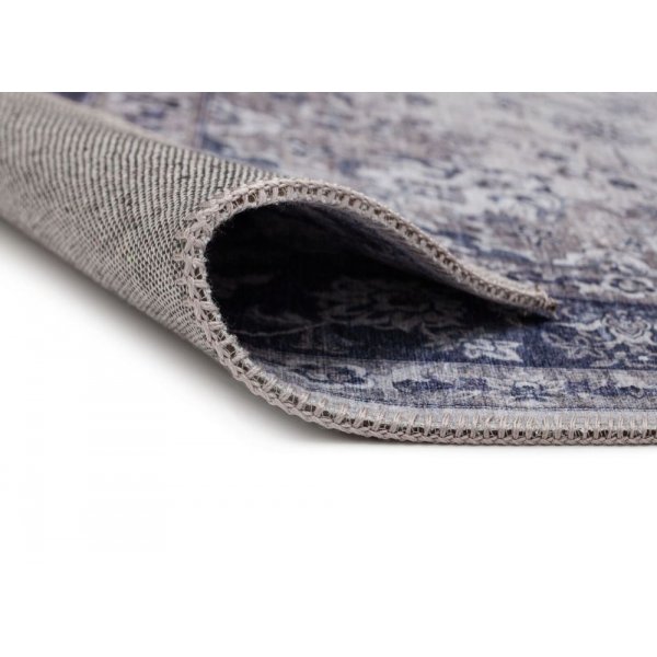 Konekudottu Cleo Tabriz -matto - Sininen/Harmaa Konekudottu Cleo Tabriz -matto - Sininen/Harmaa