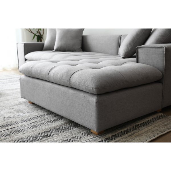 Sohva divaanilla harmaa kangas - Sake Sohva divaanilla harmaa kangas - Sake