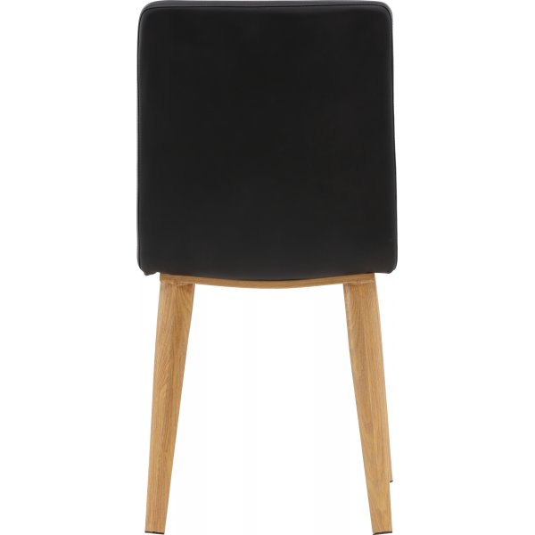 Tänään ruokatuoli - musta PU Tänään ruokatuoli - musta PU