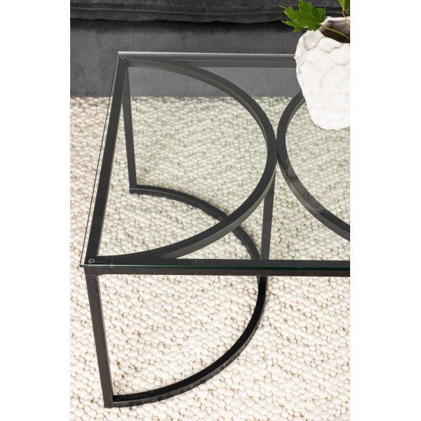 Skanör sohvapöytä 140 x 70 cm - Musta Skanör sohvapöytä 140 x 70 cm - Musta