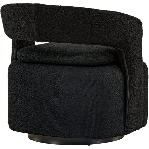 Laurel-nojatuoli - musta