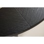 Strada ruokapyt 120-170 x 120 cm - Musta