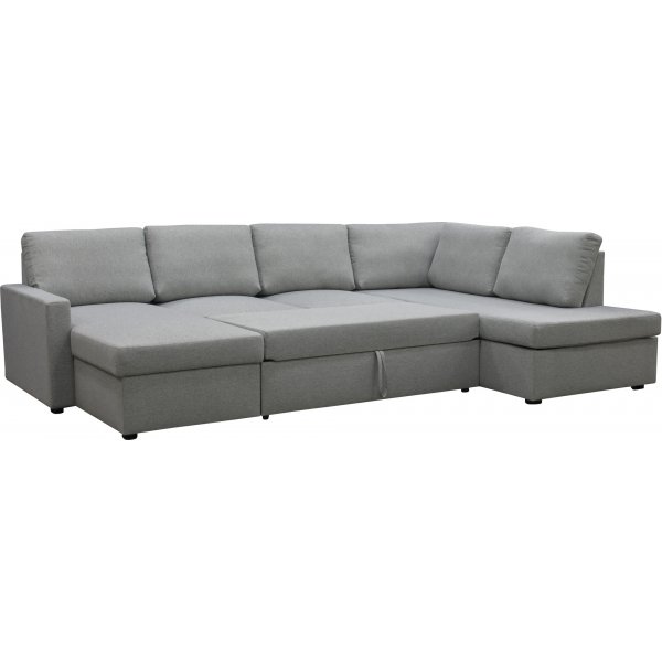 Trn U-sohva vuodesohva - Oikea + Huonekalujen tekstiilien puhdistus