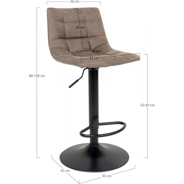 Middelfart baarijakkara - vaaleanruskea/musta