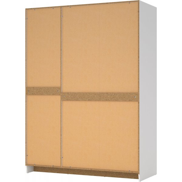 Billundin vaatekaappi 3 ovella - valkoinen Billundin vaatekaappi 3 ovella - valkoinen