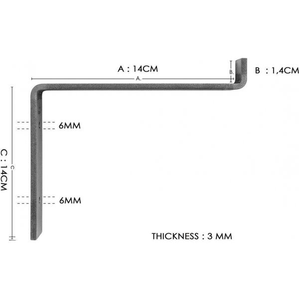 Lamba seinähylly 5 - Musta/pähkinä Lamba seinähylly 5 - Musta/pähkinä