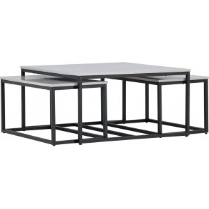 Solna sohvapöytä 80/38 x 80/73 cm - Harmaa/musta Solna sohvapöytä 80/38 x 80/73 cm - Harmaa/musta