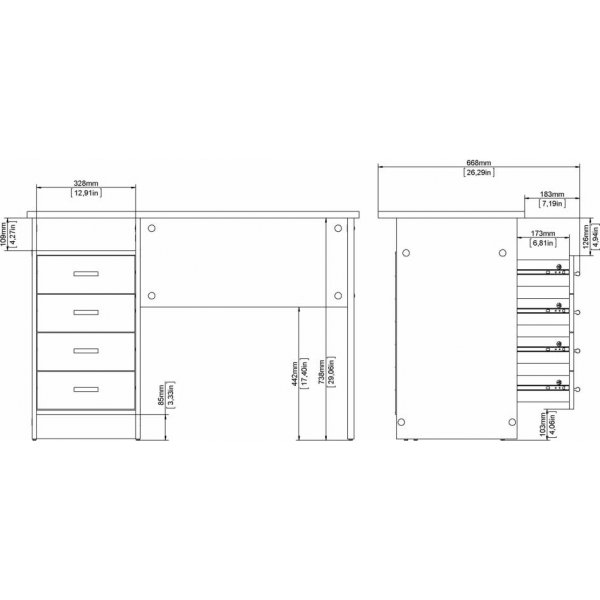 Function Plus -pyt 110 x 48,5 x 76 cm - Musta laatikko