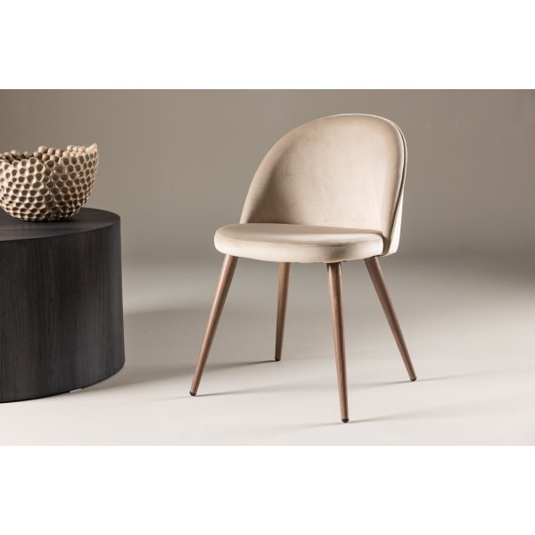 Velvet ruokatuoli - Natural/beige