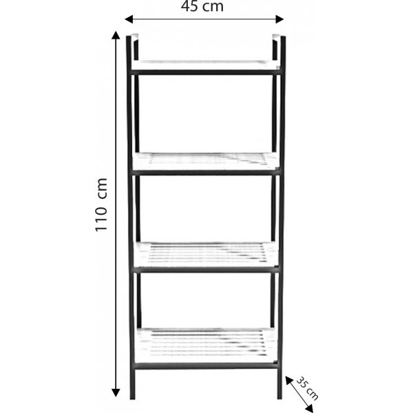 Stralsund hylly - tammi/musta Stralsund hylly - tammi/musta
