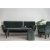 Monte 3-istuttava sohva - Tummanvihre/musta