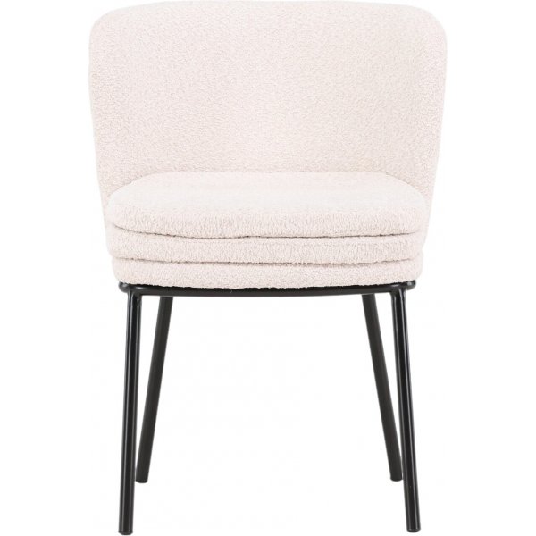 Agnes ruokatuoli - Valkoinen boucle