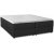 Comfort boxbed-snky 5-vyhykkeisell silytystaskulla (musta) - Valinnainen leveys + Huonekalujen hoitosarja tekstiileille