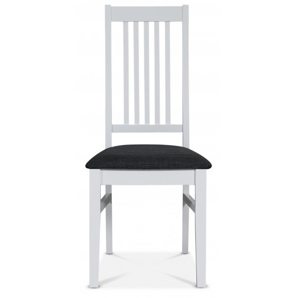 Valkoinen tuoli harmaalla istuimella - Gåsö Valkoinen tuoli harmaalla istuimella - Gåsö