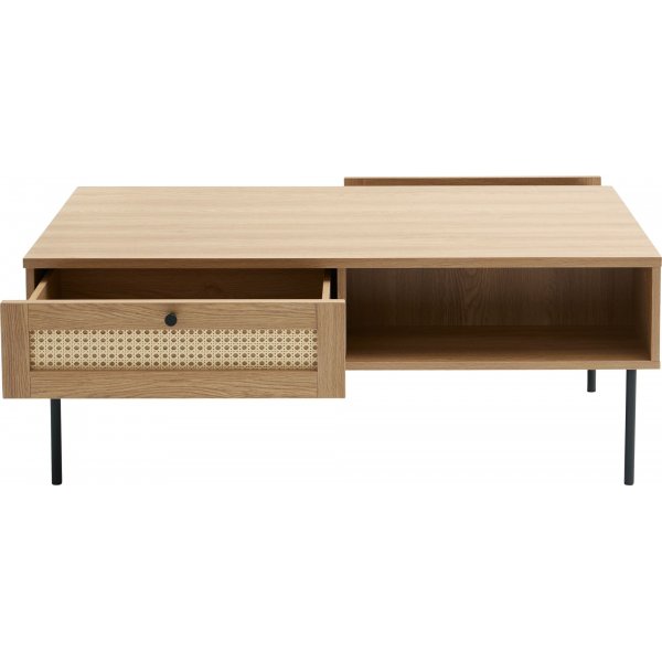 Menu sohvapöytä 110 x 60 cm - Tammi/keinotekoinen rottinki Menu sohvapöytä 110 x 60 cm - Tammi/keinotekoinen rottinki