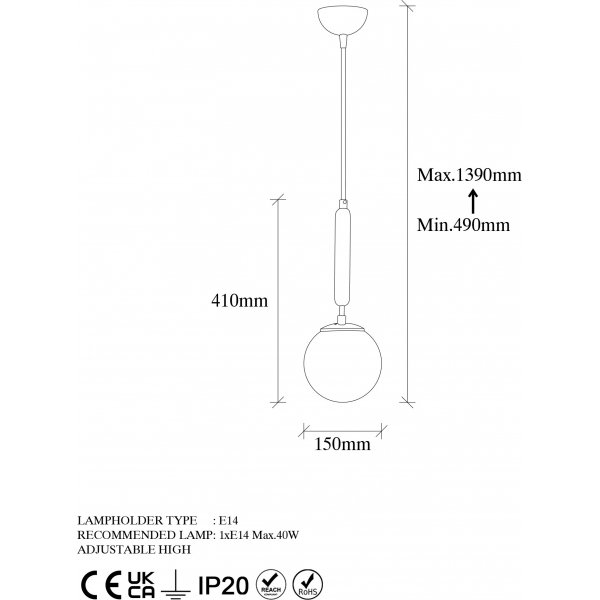 King kattovalaisin 11453 - kultaa King kattovalaisin 11453 - kultaa