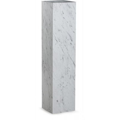 Kivijalusta 90 cm - Valkoinen marmori (laminaatti)