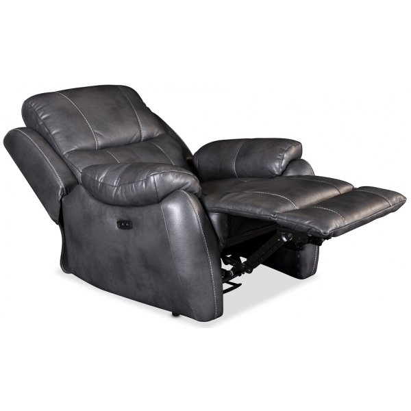 Enjoy Hollywood, shkinen recliner-nojatuoli - Harmaa eco-nahka