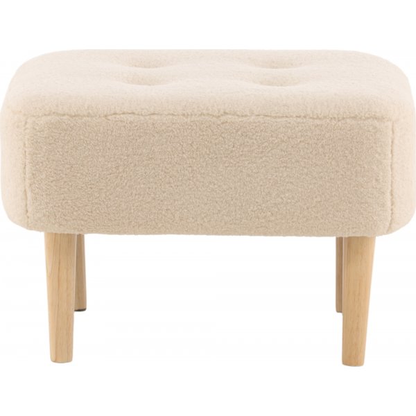 Salina pouf - Valkoinen fleece Salina pouf - Valkoinen fleece