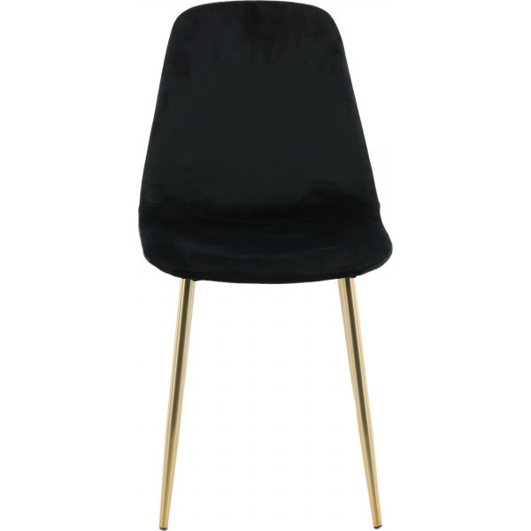 Bridge-ruokailutuoli - musta/messinki