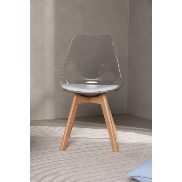 Edvin ruokapydn tuoli - Valkoinen/koivu