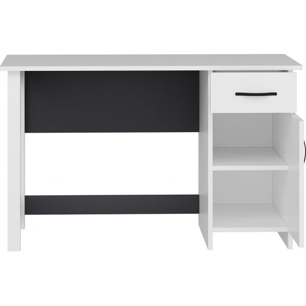 Luonnollinen työpöytä 120 x 60 cm - Valkoinen/antrasiitti Luonnollinen työpöytä 120 x 60 cm - Valkoinen/antrasiitti