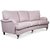 Howard Watford deluxe 4-istuttava kaareva sohva - vaaleanpunainen