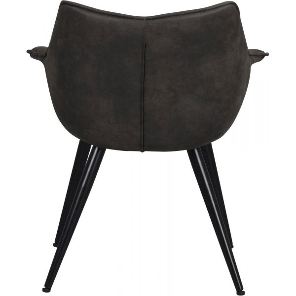 Echo-nojatuoli - Tummanharmaa/musta