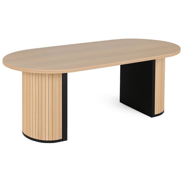 Bianca-pyt 200x90 cm valkoiseksi maalattu tammi + Huonekalujen jalat