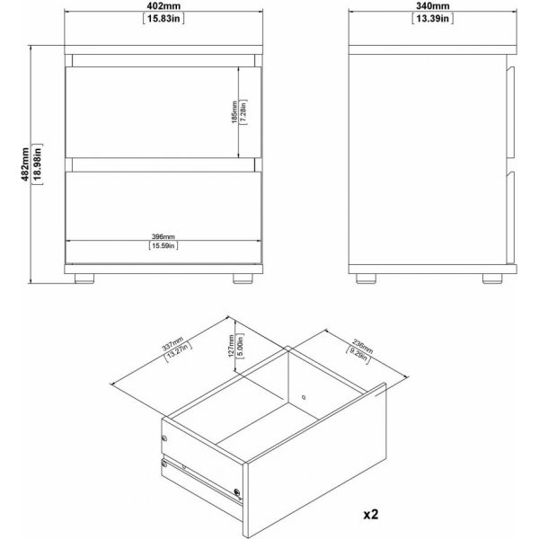 Nova yöpöytä - tammi Nova yöpöytä - tammi