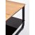 Kohtelias sohvapyt 105 x 55 cm - Tammi/musta