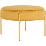 Amadora Pouf - keltainen/messinki