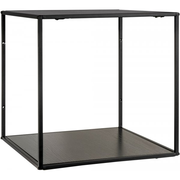 Valkoinen seinähylly - musta - 36x36x36 Valkoinen seinähylly - musta - 36x36x36