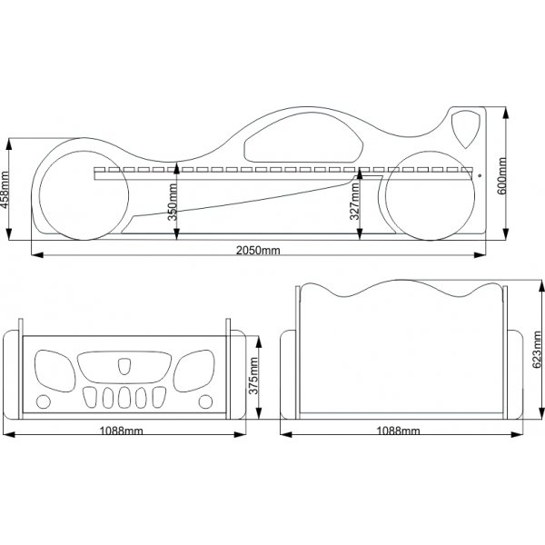 Car Fred- lastensnky - Valinnaiset vrivaihtoehdot!