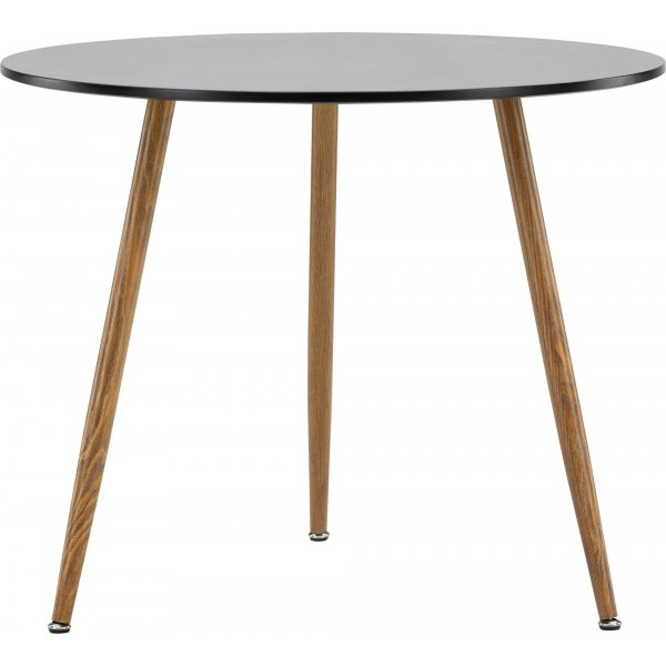 Bridge ruokapöytä Ø90 cm - Musta/tammi Bridge ruokapöytä Ø90 cm - Musta/tammi