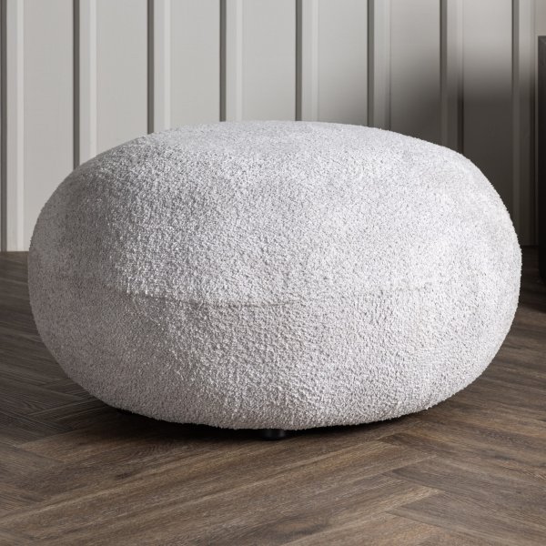 Bologna Pouf - vaaleanharmaa Bologna Pouf - vaaleanharmaa