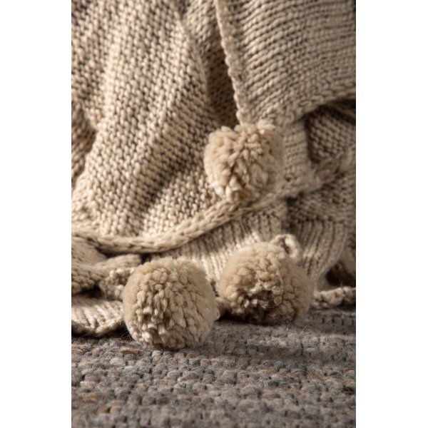Ohut ruudullinen 130x170 cm - beige