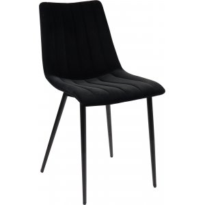 Kayla-tuoli - Musta sametti + Huonekalujen tekstiilien puhdistus