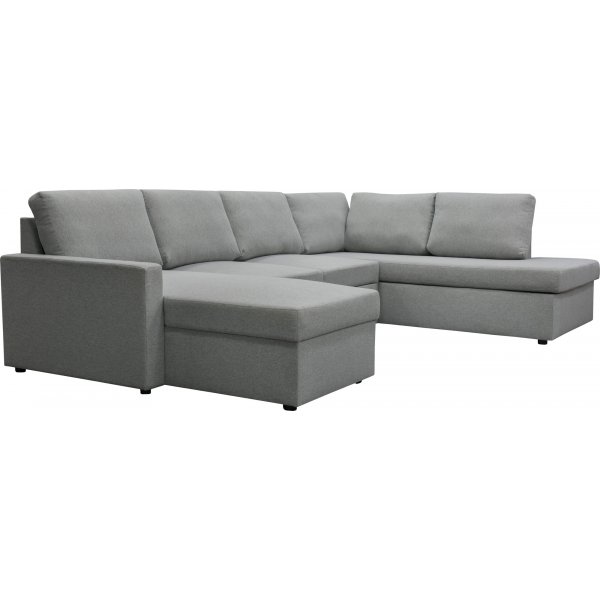 Trn U-sohva vuodesohva - Oikea + Huonekalujen tekstiilien puhdistus