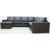Solna XL U-sohva liimattua nahkaa - Vasen + Huonekalujen hoitosarja tekstiileille