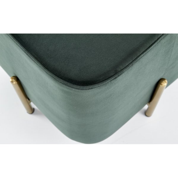 Frederica jakkara - Vihreä (sametti) / messinki + Huonekalujen puhdistus Frederica jakkara - Vihreä (sametti) / messinki + Huonekalujen puhdistus