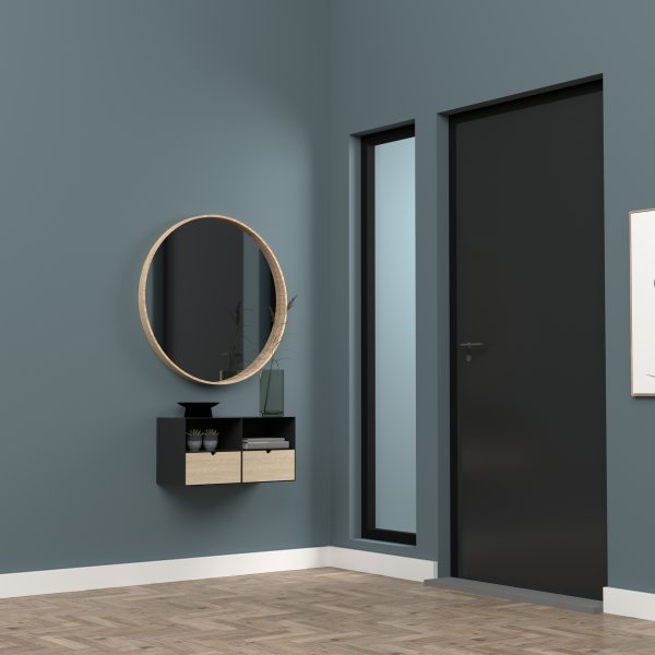 Joliet ypyt - musta/bambu