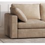 Moby tummanbeige divaanisohva 296 cm - Knnettv divaanisohva taskujousilla