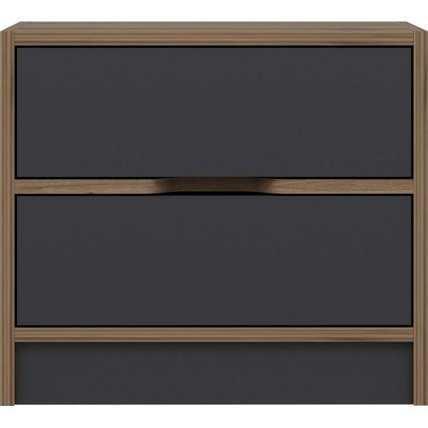 Elina yöpöytä - pähkinä/antrasiitti Elina yöpöytä - pähkinä/antrasiitti